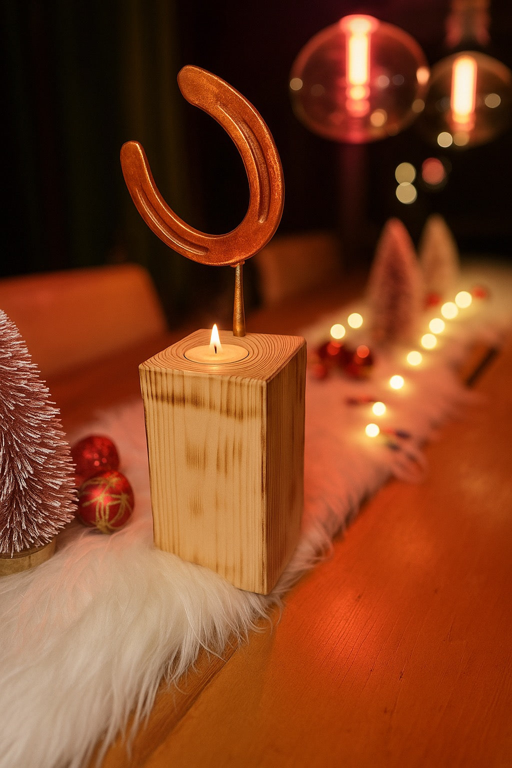 Hufeisen - Original auf Holzblock mit individueller Wunschgravur auf Hufeisen & Holzblock ! - Handmade - jedes Stück ein Unikat ! DIE pferdige Geschenkidee ! (Versandkostenfrei!)