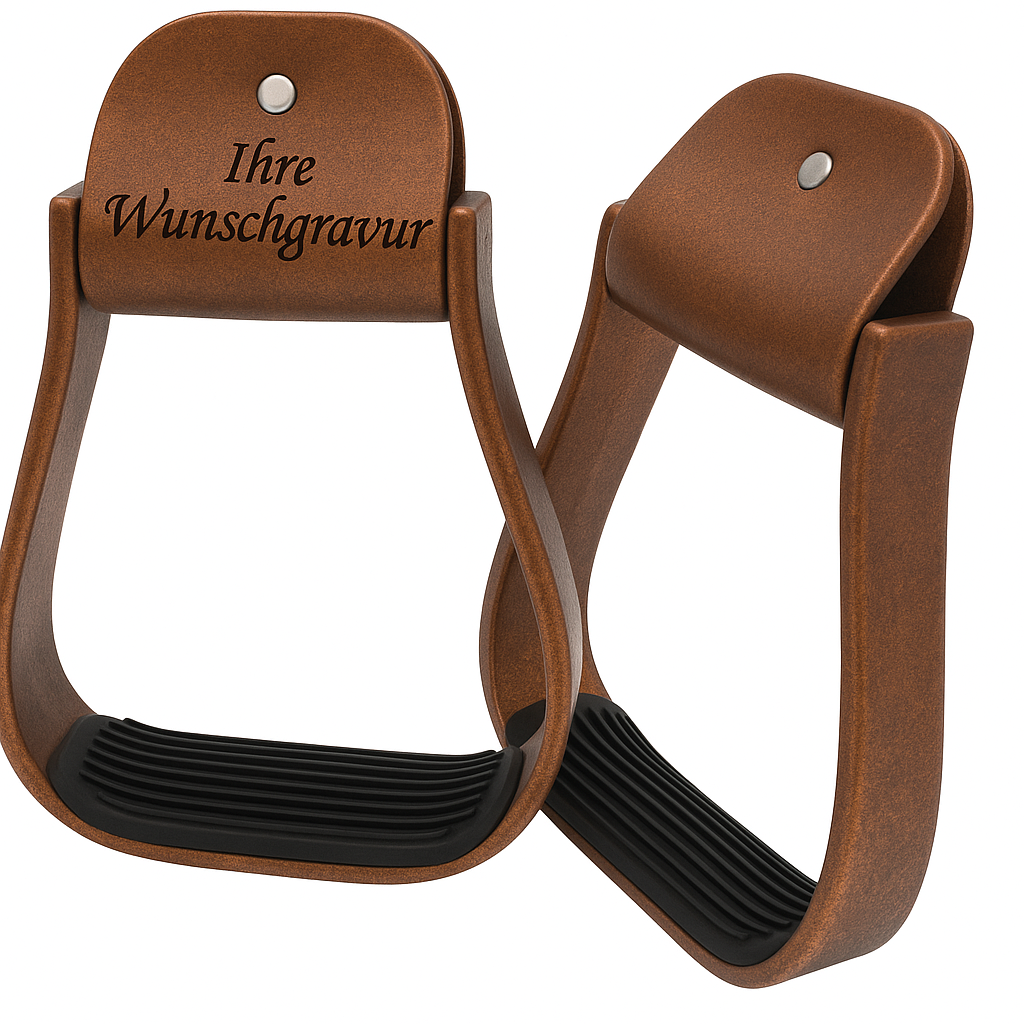 Westernsteigbügel aus Metall - Handmade - DIE pferdige Geschenkidee ! (Versandkostenfrei!)