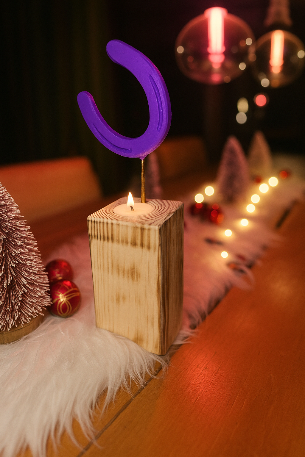 Hufeisen - Original auf Holzblock mit individueller Wunschgravur auf Hufeisen & Holzblock ! - Handmade - jedes Stück ein Unikat ! DIE pferdige Geschenkidee ! (Versandkostenfrei!)