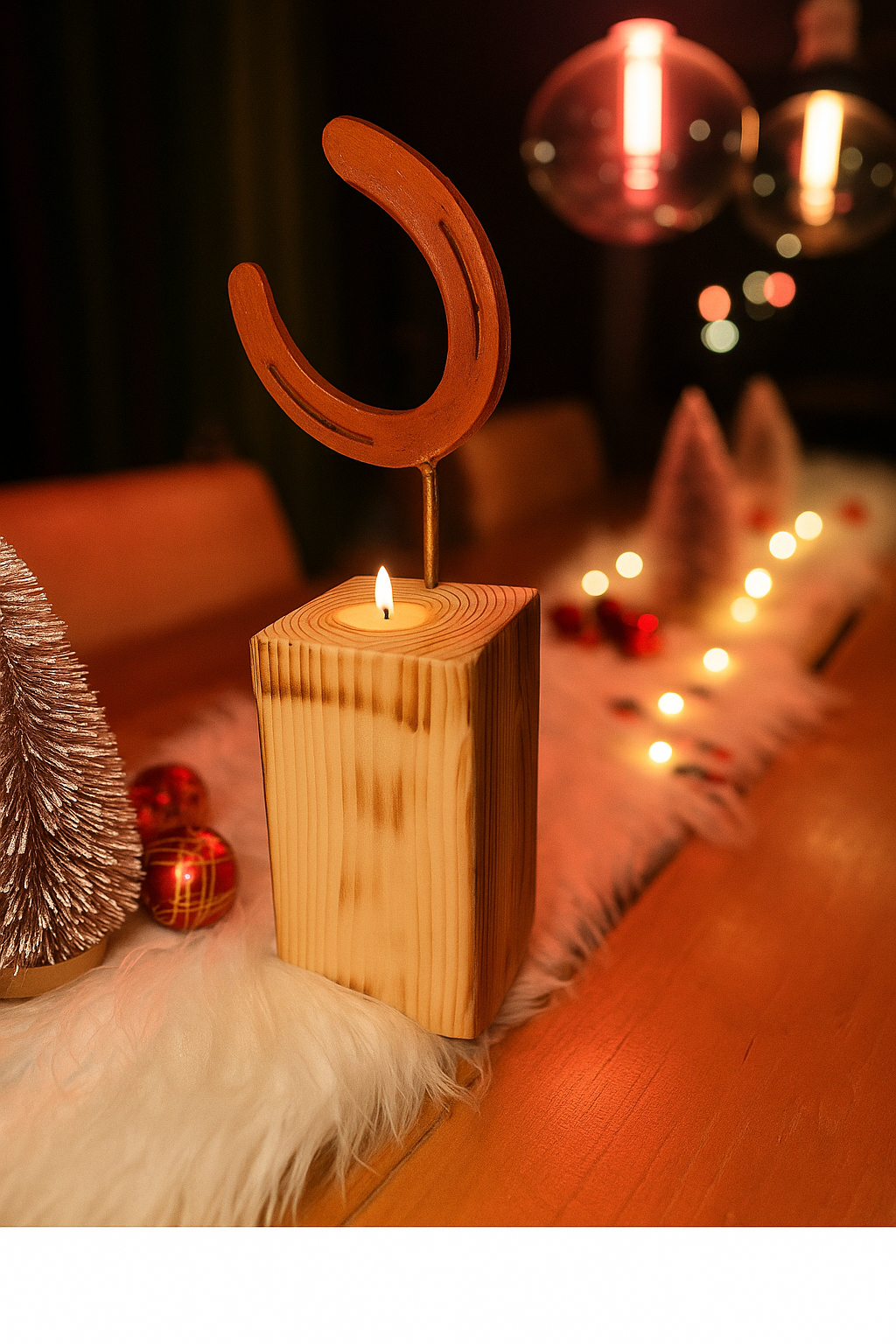 Hufeisen - Original auf Holzblock mit individueller Wunschgravur auf Hufeisen & Holzblock ! - Handmade - jedes Stück ein Unikat ! DIE pferdige Geschenkidee ! (Versandkostenfrei!)