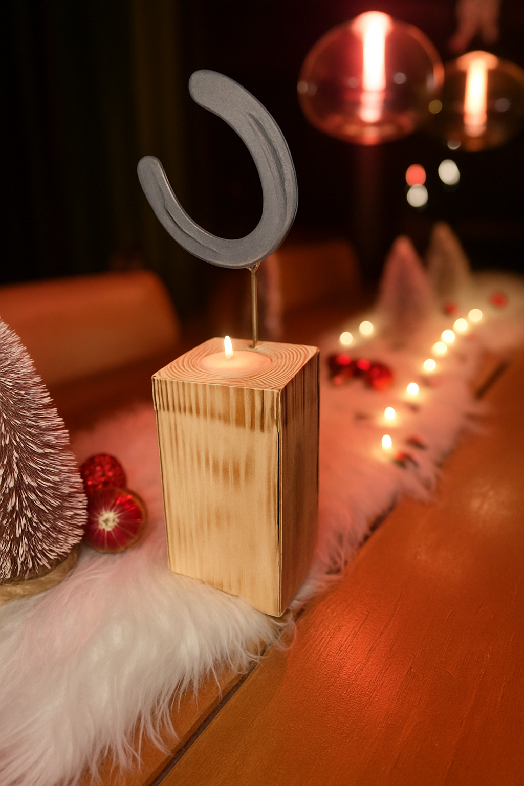 Hufeisen - Original auf Holzblock mit individueller Wunschgravur auf Hufeisen & Holzblock ! - Handmade - jedes Stück ein Unikat ! DIE pferdige Geschenkidee ! (Versandkostenfrei!)