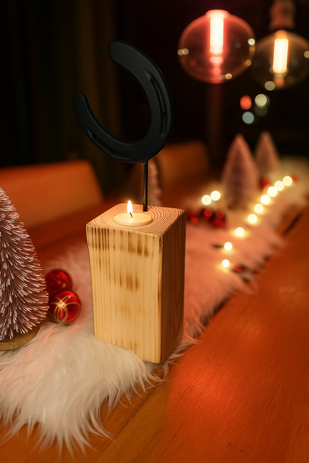 Hufeisen - Original auf Holzblock mit individueller Wunschgravur auf Hufeisen & Holzblock ! - Handmade - jedes Stück ein Unikat ! DIE pferdige Geschenkidee ! (Versandkostenfrei!)