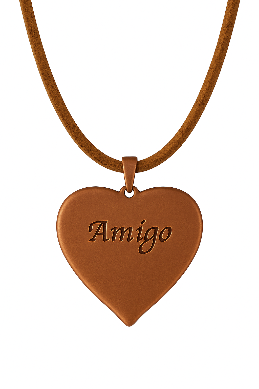 Herz-Halskette aus Metall (Ca. 3,5X3,5Cm) Mit Stahlkette Oder Lederkette (Ca. 60Cm) - Die Geschenkidee ! (Versandkostenfrei!)