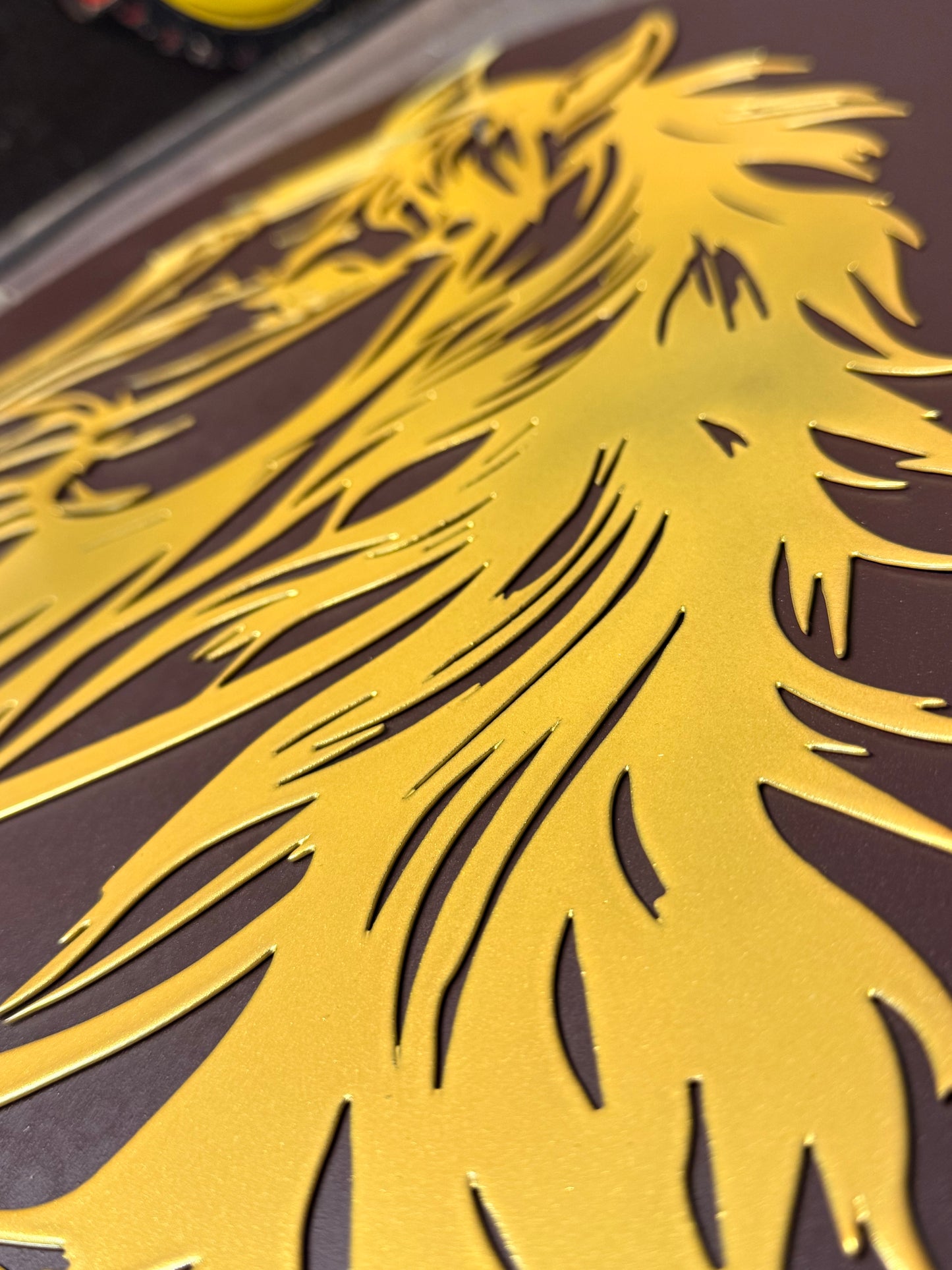 Pferdekopf aus Metall auf Holz mit Namensschild aus Metall inkl. Herz (ca. 40x38cm) - Handmade - DIE pferdige Geschenkidee ! (Versandkostenfrei!)