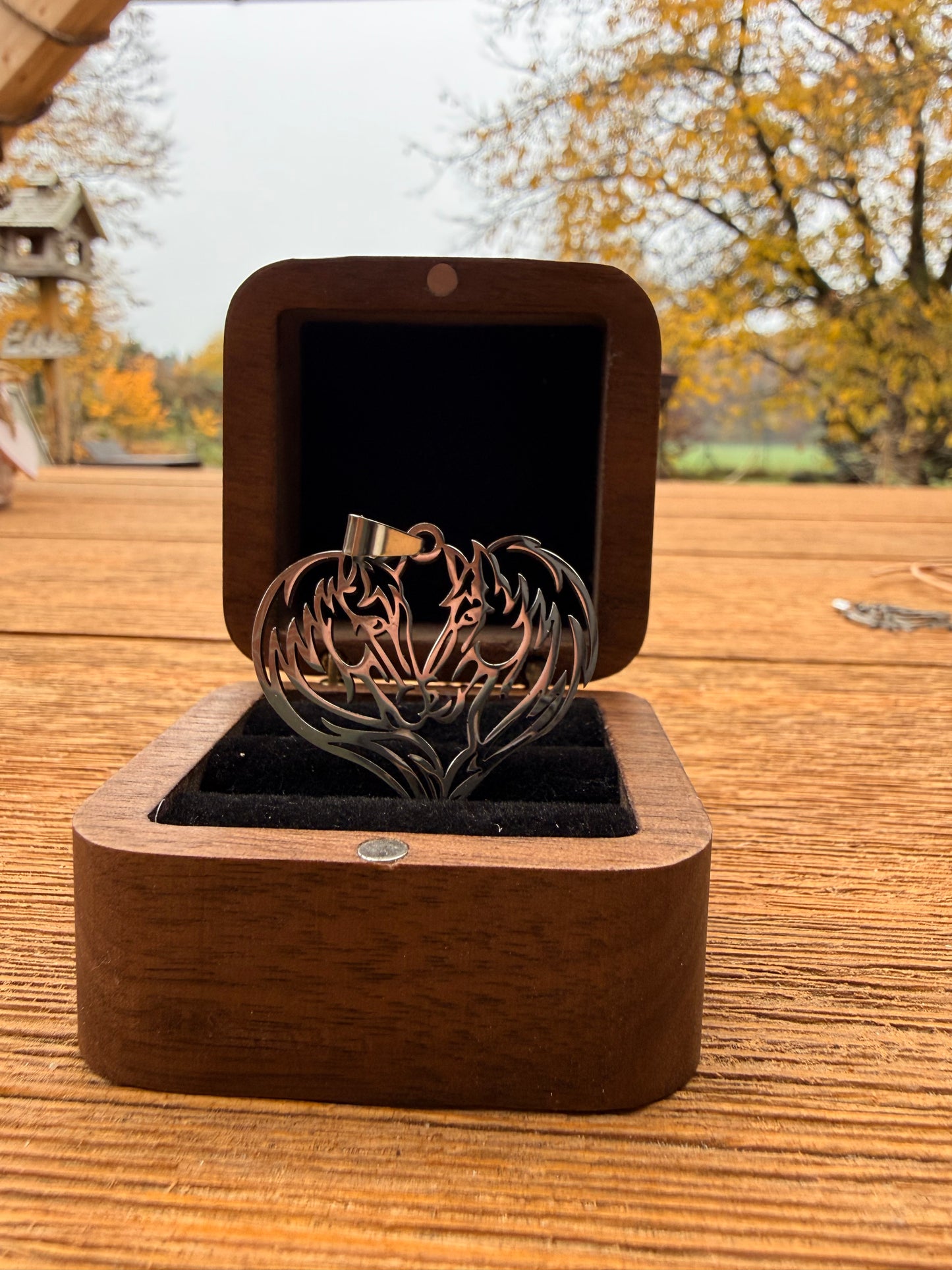 Pferdeherz-Halskette aus Metall (ca. 3,5x3,5cm) mit Stahlkette oder Lederkette (ca. 60cm) - DIE Geschenkidee ! (Versandkostenfrei!)