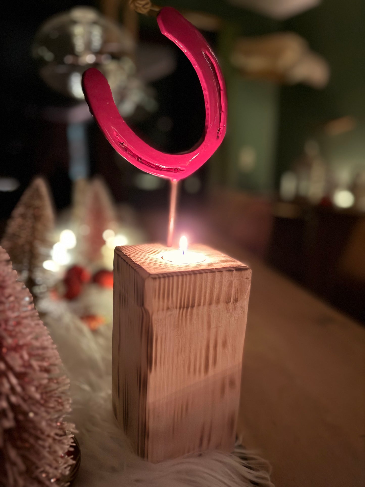 Hufeisen - Original auf Holzblock mit individueller Wunschgravur auf Hufeisen & Holzblock ! - Handmade - jedes Stück ein Unikat ! DIE pferdige Geschenkidee ! (Versandkostenfrei!)